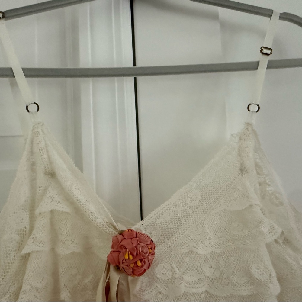 Worn Once Love Shack Fancy Lace Mini Dress Sz 0 - Picture 5 of 5